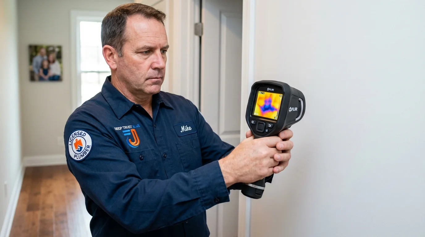 Thermal imaging leak detection by Johns Plumbing LLC in Sauk City